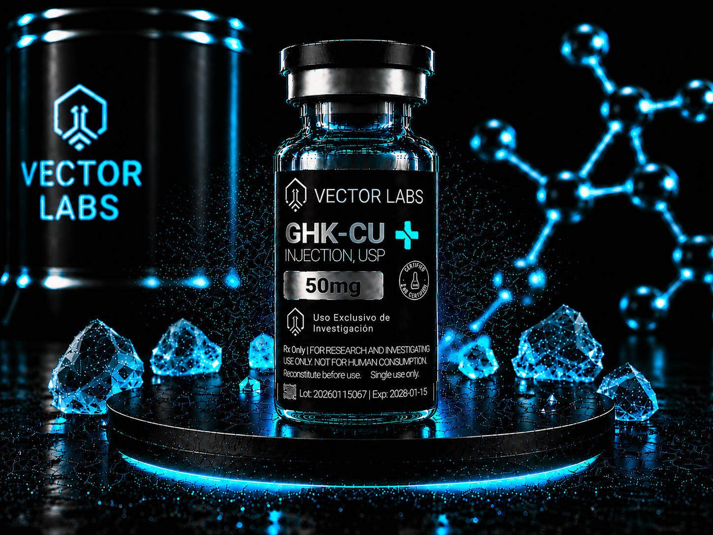 GHK-Cu 100mg Vector Labs Medellín